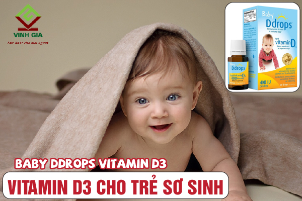 Baby Ddrops Vitamin D3 tốt cho trẻ sơ sinh