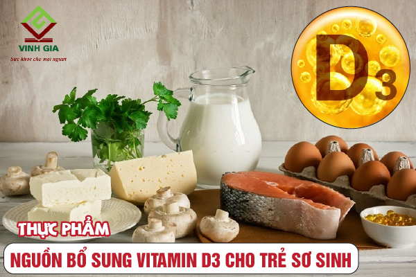 Bổ sung vitamin D3 cho trẻ sơ sinh bằng thực phẩm