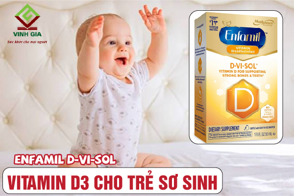 Enfamil D-Vi-Sol bổ sung vitamin D3 cho trẻ sơ sinh Enfamil D-Vi-Sol bổ sung vitamin D3 cho trẻ sơ sinh