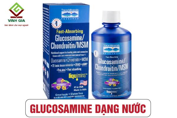 Glucosamine / Chondroitin / MSM - Trace Minerals Research dạng lỏng Glucosamine / Chondroitin / MSM - Trace Minerals Research dạng lỏng