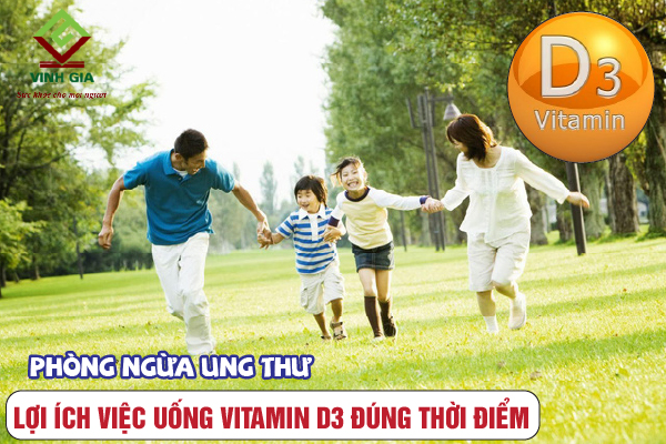 Uống vitamin D3 đúng thời điểm giúp phòng ngừa ung thư