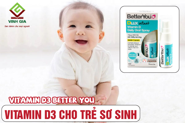 Vitamin D3 dạng xịt Better You cho trẻ sơ sinh Vitamin D3 dạng xịt Better You cho trẻ sơ sinh