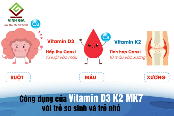 Vitamin D3 K2 MK7 giúp tăng cường hấp thu canxi, tăng hệ miễn dịch