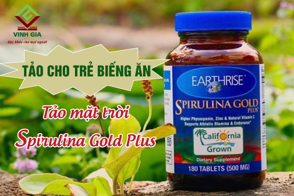 Bé biếng ăn nên sử dụng tảo mặt trời Spirulina Gold Plus Bé biếng ăn nên sử dụng tảo mặt trời Spirulina Gold Plus