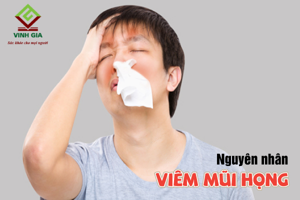 Bệnh viêm mũi họng có thể do virus, bụi bẩn, ô nhiễm không khí