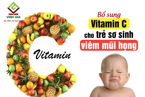 Bổ sung vitamin C tăng đề kháng cho bé để bé nhanh khỏi viêm mũi