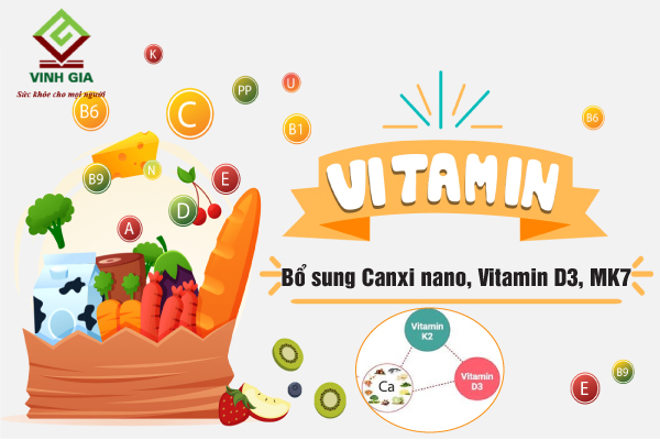 Bổ sung vitamin D3, canxi, MK7 giúp bé hấp thu tốt, hết biếng ăn còi xương