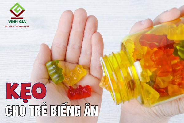 Kẹo biếng ăn chứa nhiều vitamin, khoáng chất và trông rất hấp dẫn Kẹo biếng ăn chứa nhiều vitamin, khoáng chất và trông rất hấp dẫn