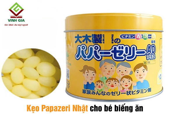 Sản phẩm kẹo bổ cho trẻ biếng ăn của Nhật Papazeri Sản phẩm kẹo bổ cho trẻ biếng ăn của Nhật Papazeri