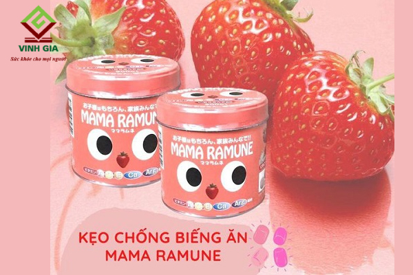 Sản phẩm kẹo ngậm cho trẻ biếng ăn Mama Ramune của Nhật