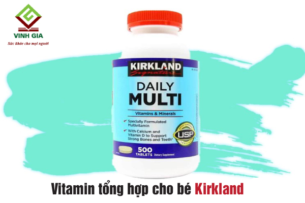Sản phẩm kẹo vitamin tổng hợp cho bé biếng ăn Kirkland