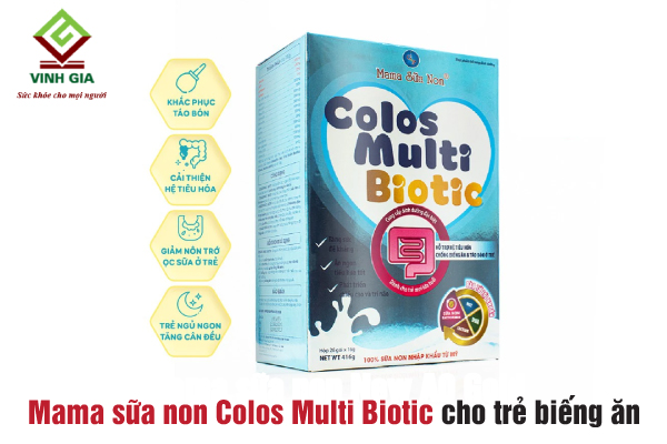 Sản phẩm Mama sữa non Colos Multi Biotic giúp hệ tiêu hóa khỏe mạnh