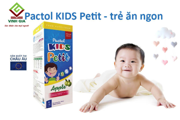 Siro Pactol Kids Petit trị biếng ăn cho trẻ hiệu quả