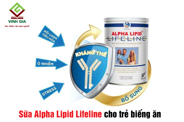 Sữa Alpha Lipid Lifeline của New Zealand khắc phục chứng biếng ăn