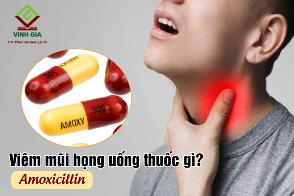 Thuốc kháng sinh chữa bệnh viêm mũi họng có Amoxicillin