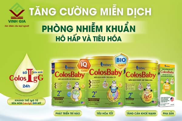Thương hiệu sữa non Colosbaby của Việt dành cho bé biếng ăn chậm lớn Thương hiệu sữa non Colosbaby của Việt dành cho bé biếng ăn chậm lớn