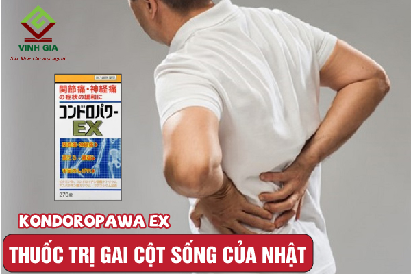 Viên uống cải thiện gai cột sống của Nhật Kondoropawa Ex Viên uống cải thiện gai cột sống của Nhật Kondoropawa Ex
