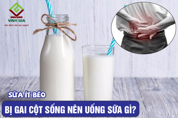 Bị gai cột sống có thể uống các loại sữa ít béo