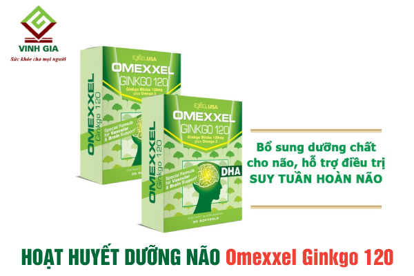 Hoạt huyết dưỡng não Omexxel Ginkgo 120 tốt cho người bị tiền đình