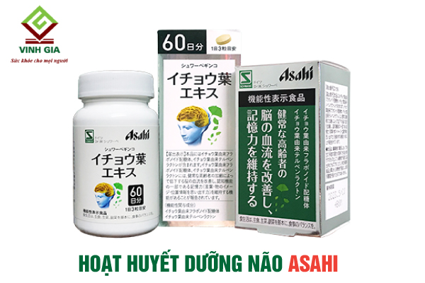 Sản phẩm viên uống hoạt huyết dưỡng não Asahi của Nhật Bản