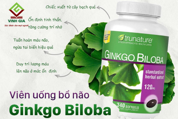 Thuốc rối loạn tiền đình của Mỹ Ginkgo Biloba with Vipocetin