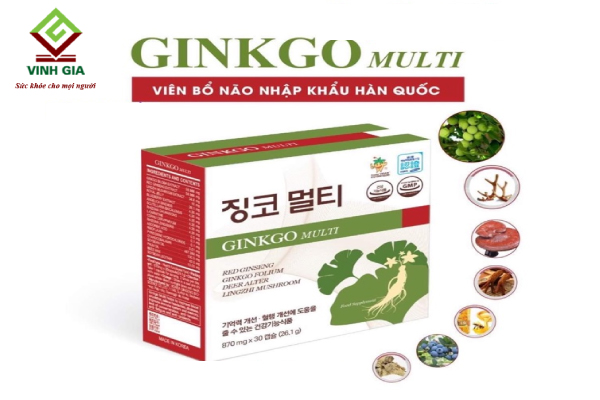 Viên uống bổ não trị rối loạn tiền đình của Hàn Ginkgo Multi Viên uống bổ não trị rối loạn tiền đình của Hàn Ginkgo Multi