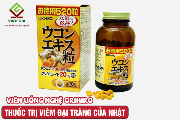 Viên uống nghệ Orihiro hỗ trợ cho người bệnh viêm đại tràng của Nhật Bản Viên uống nghệ Orihiro hỗ trợ cho người bệnh viêm đại tràng của Nhật Bản