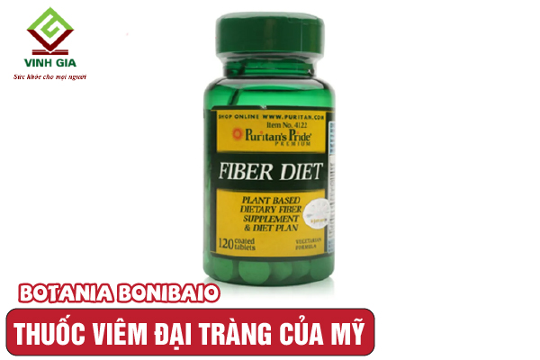 Viên uống viêm đại tràng của Mỹ Puritan’s Pride Fiber Diet Viên uống viêm đại tràng của Mỹ Puritan’s Pride Fiber Diet