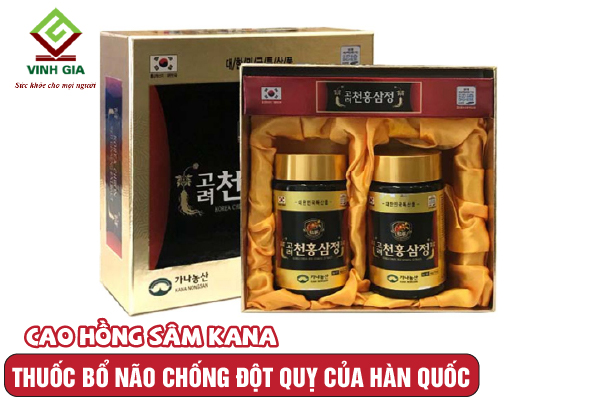 Cao Hồng Sâm Kana Bổ Não Hàn Quốc Phòng Chống Đột Quỵ Cao Hồng Sâm Kana Bổ Não Hàn Quốc Phòng Chống Đột Quỵ