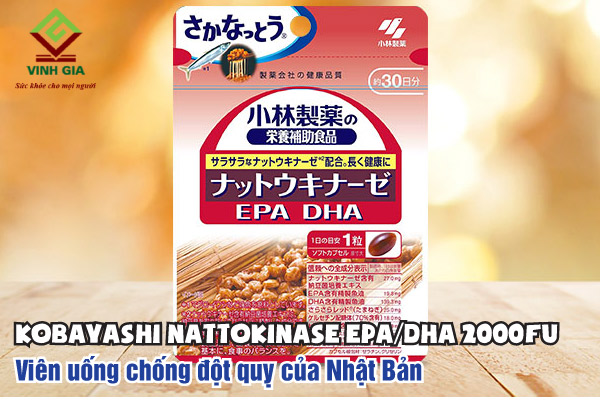 Kobayashi Nattokinase EPA/DHA 2000FU thuốc chống đột quỵ tốt nhất của Nhật Kobayashi Nattokinase EPA/DHA 2000FU thuốc chống đột quỵ tốt nhất của Nhật