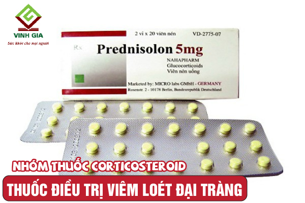 Nhóm thuốc corticosteroid sử dụng cho người bệnh viêm loét đại tràng