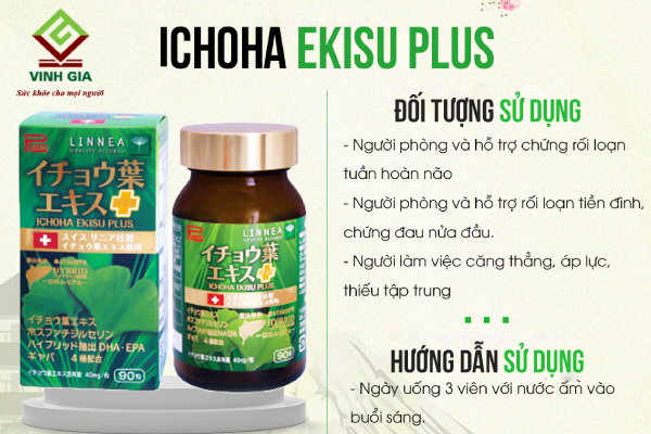 Viên uống chữa rối loạn tiền đình của Nhật Ichota Ekisu Plus Ribeto Viên uống chữa rối loạn tiền đình của Nhật Ichota Ekisu Plus Ribeto