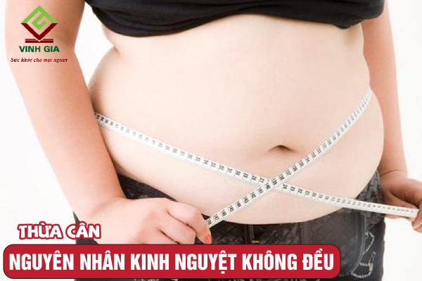 Bị kinh nguyệt không đều có thể là do thừa cân