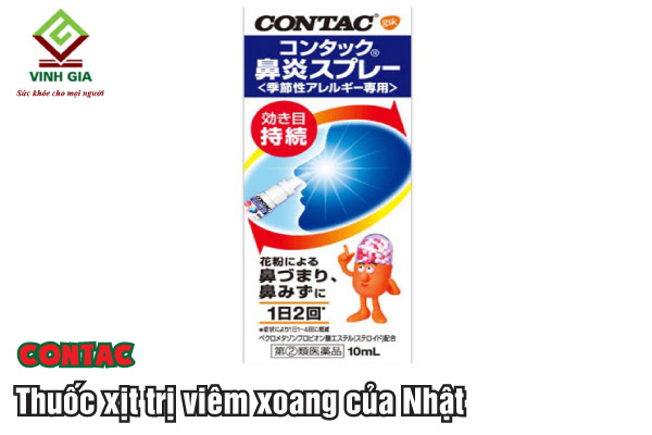Contac thuốc xịt mũi trị viêm xoang của Nhật được rất nhiều người sử dụng