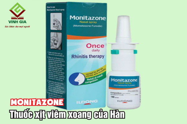 Monitazone thuốc điều trị viêm xoang của Hàn dạng xịt