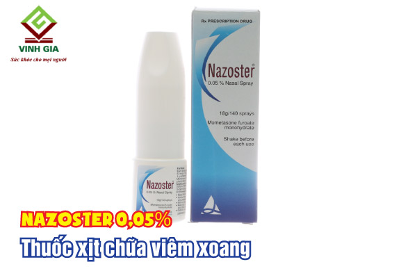 Nazoster 0,05% thuốc xịt viêm xoang được nhiều người sử dụng