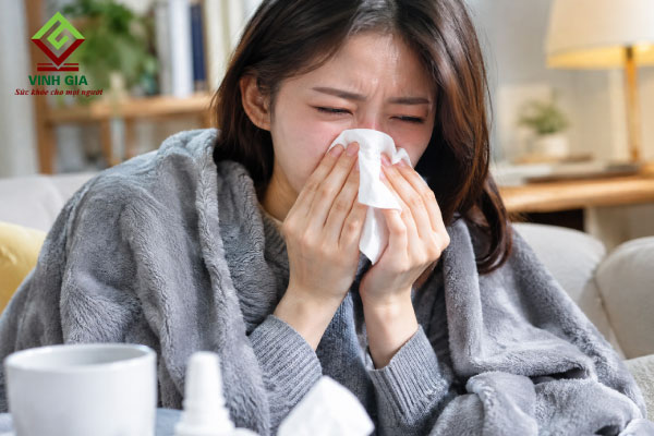 Cúm sẽ làm chảy nước mũi nhiều lần trong ngày